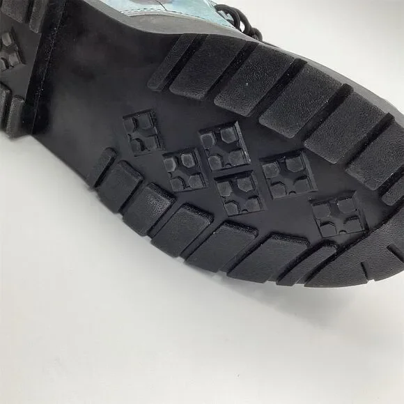 Horse Print Vegan Leather Lace-Up Boots Size 11.5 - Picture 6 of 15